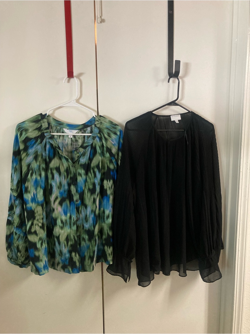 Bundle of 2 Button Down Blouses, A Cute Pheasant Top & Beautiful Sheer Blouse